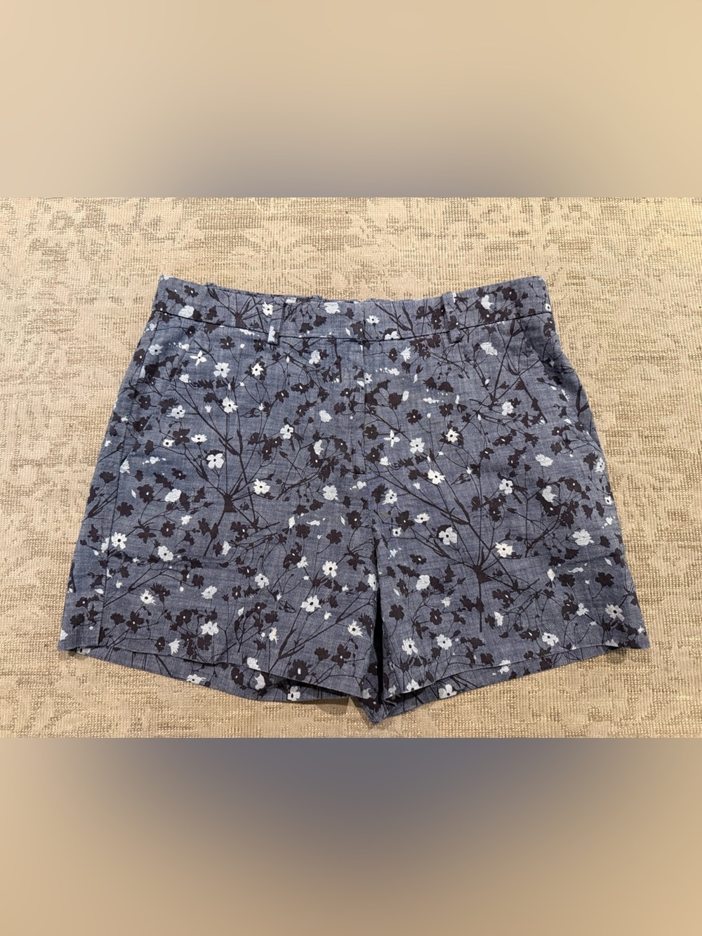 GAP Blue Floral Tailored Shorts